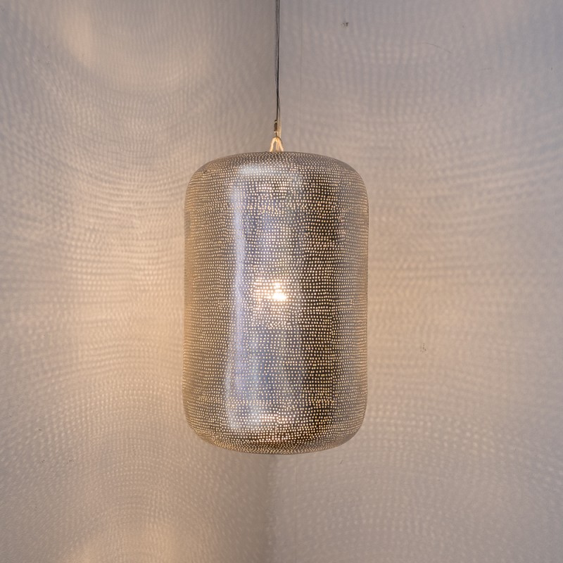 HANGING LAMP LMP FLSK BRASS SILVER PLATED 56 - HANGING LAMPS